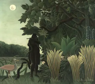 La encantadora de serpientes — Henri Rousseau