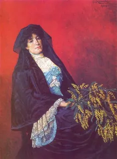 Mimozalı Kadın — Osman Hamdi Bey