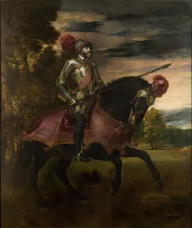 V. Karl'ın Atlı Portresi — Tiziano