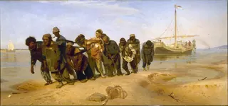 Volga'da Sal Çekicileri — İlya Repin