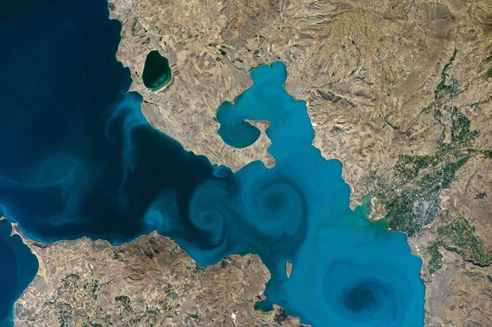 Uzaydan Van Gölü (ISS, 2016)
